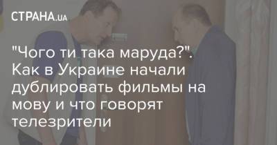 "Чого ти така маруда?". Как в Украине начали дублировать фильмы на мову и что говорят телезрители - strana.ua - Украина