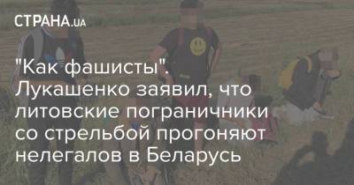 Александр Лукашенко - "Как фашисты". Лукашенко заявил, что литовские пограничники со стрельбой прогоняют нелегалов в Беларусь - strana.ua - Украина - Белоруссия - Ирак - Литва