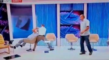 Майя Санду - Молдавские политики подрались в прямом эфире - znak.com - Молдавия