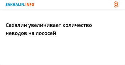 Сахалин увеличивает количество неводов на лососей - sakhalin.info - район Южно-Курильский