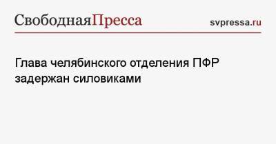 Глава челябинского отделения ПФР задержан силовиками - svpressa.ru - Россия - Воронеж - Челябинская обл. - Челябинск - Ставрополье