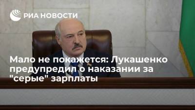 Александр Лукашенко - Президент Лукашенко предупредил бизнесменов об ответственности за зарплаты в конвертах - smartmoney.one - Белоруссия