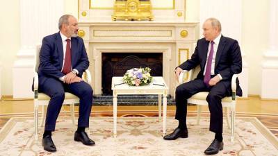 Владимир Путин - Никол Пашинян - Путин и Пашинян обсудили сотрудничество в сфере обороны - iz.ru - Россия - Армения - Израиль - Азербайджан