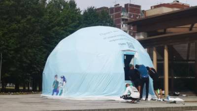 В парке 300-летия появится шатер для вакцинации от коронавируса - delovoe.tv - Санкт-Петербург