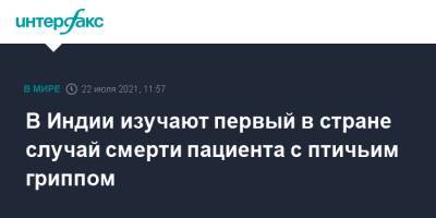 В Индии изучают первый в стране случай смерти пациента с птичьим гриппом - interfax.ru - Москва - Индия - Нью-Дели