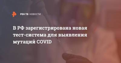 Вероника Скворцова - В РФ зарегистрирована новая тест-система для выявления мутаций COVID - ren.tv - Россия