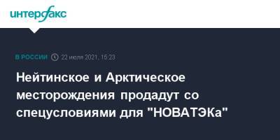 Леонид Михельсон - Нейтинское и Арктическое месторождения продадут со спецусловиями для "НОВАТЭКа" - interfax.ru - Москва - окр. Янао