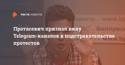 Александр Лукашенко - Роман Протасевич - Протасевич признал вину Telegram-каналов в подстрекательстве протестов - ren.tv - Белоруссия - Минск
