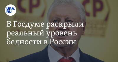 Владимир Путин - Сергей Миронов - В Госдуме раскрыли реальный уровень бедности в России - ura.news - Россия - Севастополь