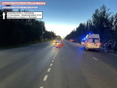 Погибший в Сыктывкаре мотоциклист выехал на полосу встречного движения - komiinform.ru - респ. Коми - Сыктывкар - район Эжвинский, Сыктывкар