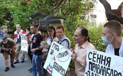 Александр Лукашенко - У посольства Белоруссии в Киеве проходит акция «Гусь за Беларусь» - eadaily.com - Киев - Белоруссия - Гаага