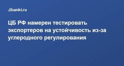 Эльвира Набиуллина - ЦБ РФ намерен тестировать экспортеров на устойчивость из-за углеродного регулирования - smartmoney.one - Россия
