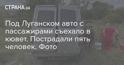 Под Луганском авто с пассажирами съехало в кювет. Пострадали пять человек. Фото - strana.ua - Украина - Луганская обл. - Луганск - Закарпатская обл.