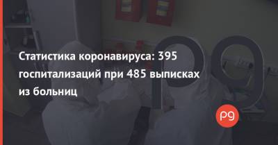 Игорь Кузин - Дмитрий Кулеба - Статистика коронавируса: 395 госпитализаций при 485 выписках из больниц - thepage.ua - Украина - Киев