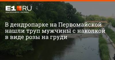 Валерий Горелых - Артем Устюжанин - В дендропарке на Первомайской нашли труп мужчины с наколкой в виде розы на груди - e1.ru - Екатеринбург - Свердловская обл.