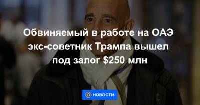 Обвиняемый в работе на ОАЭ экс-советник Трампа вышел под залог $250 млн - news.mail.ru - шт. Колорадо - Эмираты