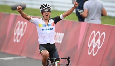 Эквадорец Карапас стал Олимпийским чемпионом по велоспорту, Погачар — третий - sportarena.com - Украина - Бельгия - Словения - Эквадор