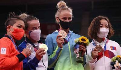 Дарья Белодед - Первая медаль Украины: появилось видео церемонии награждения на Олимпиаде-2020 - novostiua.news - Украина - Токио