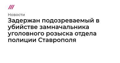 Задержан подозреваемый в убийстве замначальника уголовного розыска отдела полиции Ставрополя - tvrain.ru - респ. Карачаево-Черкесия - Ставрополье