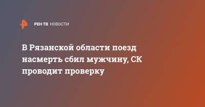 В Рязанской области поезд насмерть сбил мужчину, СК проводит проверку - ren.tv - Россия - Рязанская обл. - Ясногорск