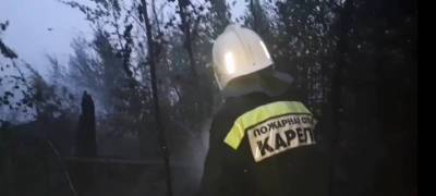 Артур Парфенчиков - Огонь подобрался к еще одной деревне в Карелии (ВИДЕО) - stolicaonego.ru - район Олонецкий - республика Карелия