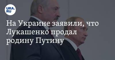 Владимир Путин - Александр Лукашенко - Иван Яковин - На Украине заявили, что Лукашенко продал родину Путину - ura.news - Россия - Украина - Белоруссия