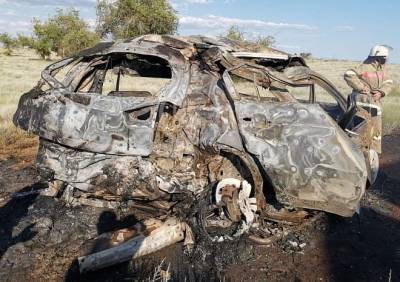 Под Астраханью четыре человека сгорели заживо после ДТП - ya62.ru - Астрахань - Астраханская обл.