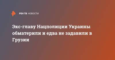 Хатия Деканоидзе - Экс-главу Нацполиции Украины обматерили и едва не задавили в Грузии - ren.tv - Украина - Грузия - Тбилиси