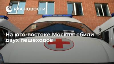 На юго-востоке Москвы сбили двух пешеходов - ria.ru - Москва