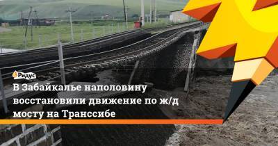 В Забайкалье наполовину восстановили движение по ж/д мосту на Транссибе - ridus.ru - Самара - Владивосток