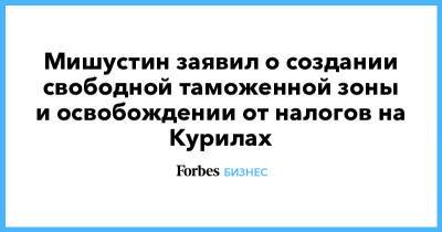 Мишустин заявил о создании свободной таможенной зоны и освобождении от налогов на Курилах - forbes.ru
