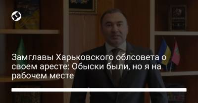 Замглавы Харьковского облсовета о своем аресте: Обыски были, но я на рабочем месте - liga.net - Украина - Харьков