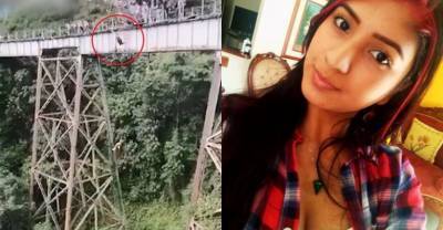 На видео попало, как экстремалка погибла на глазах у возлюбленного, с которым вместе прыгала с моста - reendex.ru - Колумбия