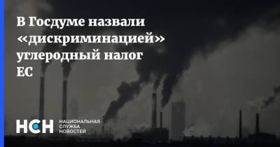 Владимир Бурматов - В Госдуме назвали «дискриминацией» углеродный налог ЕС - nsn.fm - Экология