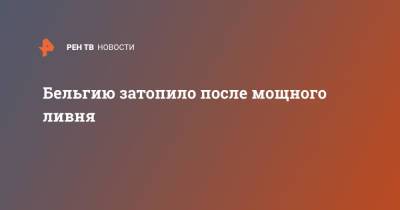 Бельгию затопило после мощного ливня - ren.tv - Швейцария - Бельгия