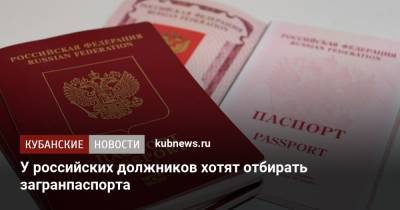 У российских должников хотят отбирать загранпаспорта - kubnews.ru - Россия
