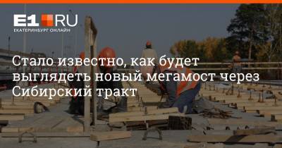 Алексей Орлов - Стало известно, как будет выглядеть новый мегамост через Сибирский тракт - e1.ru - Екатеринбург - Уральск