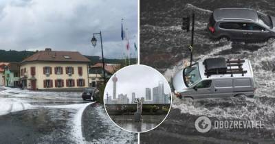 Ливни в Швейцарии, Британии и Китае вызвали потоп – фото и видео стихии - obozrevatel.com - Китай - Англия - Швейцария