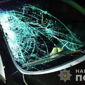 В Запорожской области легковушка насмерть сбила пешехода. Фотофакт - reporter-ua.com - Запорожская обл. - Запорожье - район Пологовский