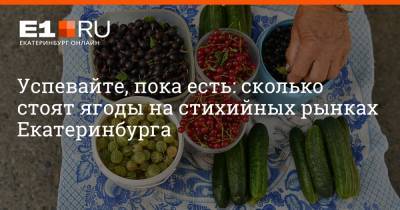 Артем Устюжанин - Успевайте, пока есть: сколько стоят ягоды на стихийных рынках Екатеринбурга - e1.ru - Екатеринбург