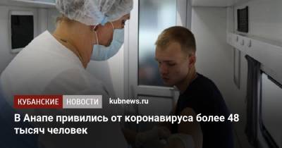 В Анапе привились от коронавируса более 48 тысяч человек - kubnews.ru - Анапа - Краснодарский край
