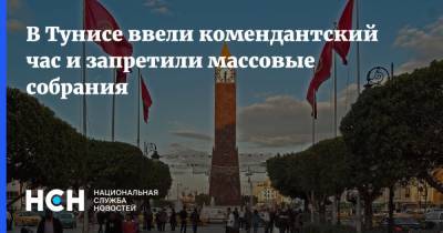 В Тунисе ввели комендантский час и запретили массовые собрания - nsn.fm - Тунис - Тунисская Респ. - Запрет