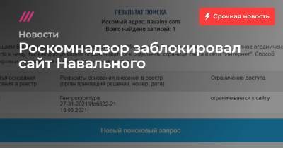 Любовь Соболь - Леонид Волков - Роскомнадзор заблокировал сайт Навального - tvrain.ru - Москва - Россия - Владимирская обл.