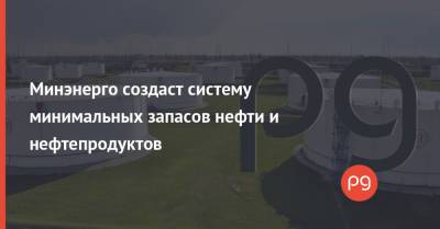 Максим Немчинов - Минэнерго создаст систему минимальных запасов нефти и нефтепродуктов - thepage.ua - Украина