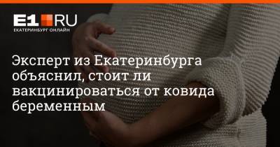 Александр Харитонов - Артем Устюжанин - Эксперт из Екатеринбурга объяснил, стоит ли вакцинироваться от ковида беременным - e1.ru - Екатеринбург