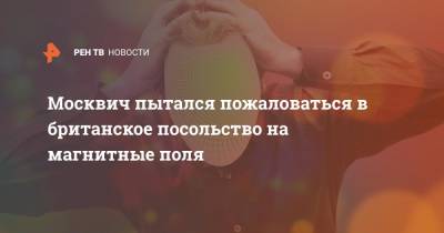 Москвич пытался пожаловаться в британское посольство на магнитные поля - ren.tv - Москва - Англия