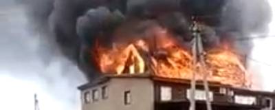 В Новосибирске сгорел банный комплекс - runews24.ru - Россия - Новосибирск - район Калининский, Новосибирск