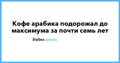 Кофе арабика подорожал до максимума за почти семь лет - forbes.ru - Бразилия - Сан-Паулу