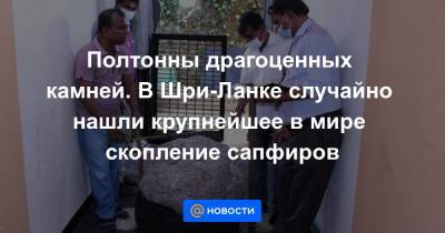 Полтонны драгоценных камней. В Шри-Ланке случайно нашли крупнейшее в мире скопление сапфиров - news.mail.ru - Шри Ланка