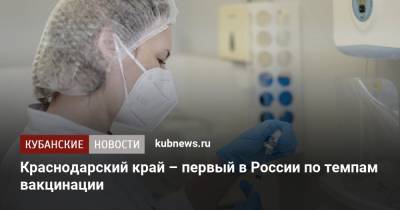 Вениамин Кондратьев - Михаил Мурашко - Краснодарский край – первый в России по темпам вакцинации - kubnews.ru - Россия - Краснодарский край - респ. Чечня - Ростовская обл.